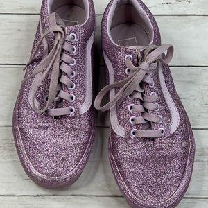 Vans Women’s Size 9 ‘Lilac Sparkle’ Low Top Skate Shoes